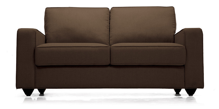 Fleming Fabric Sofa 3Seater Dark Brown